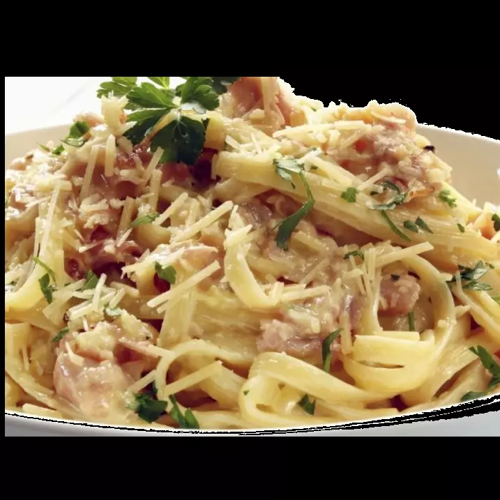 Macarrão a Carbonara de Calabresa P