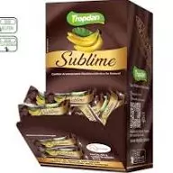 caixa banana coberto chocolate