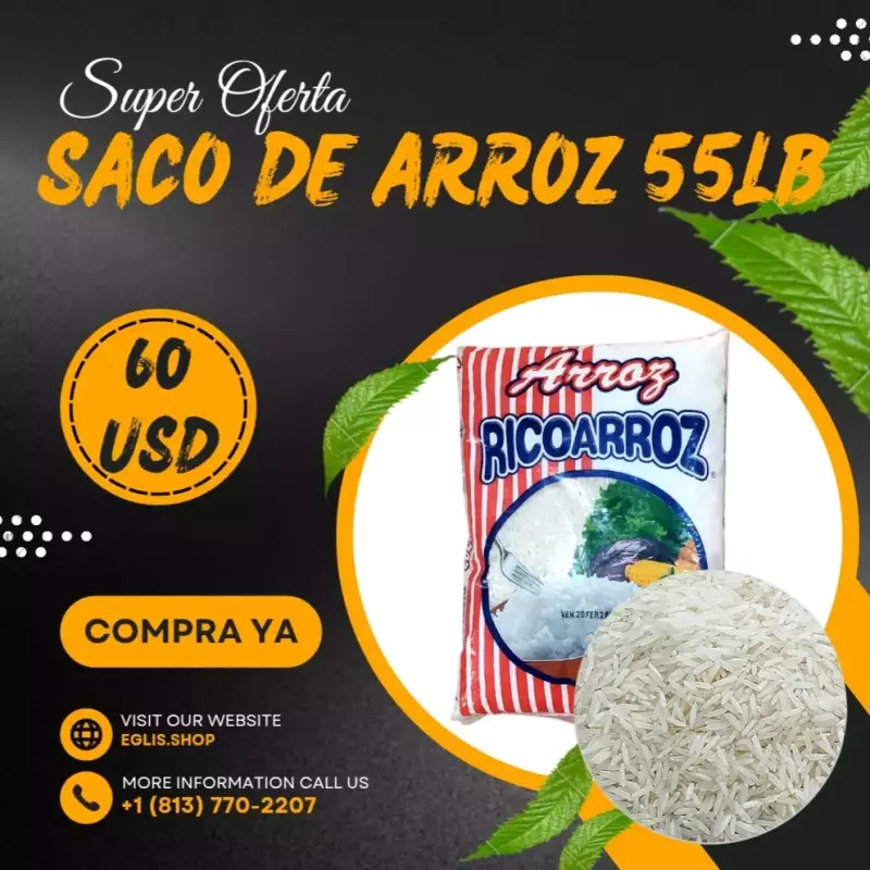 Paca de Arroz 55lb