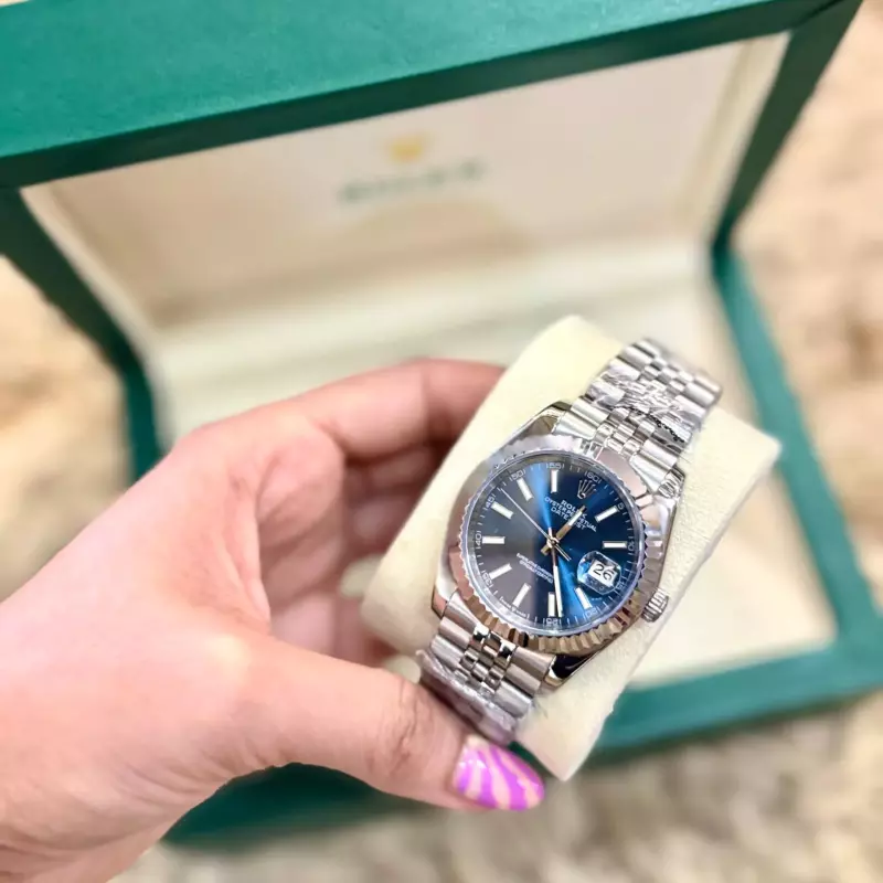 ROLEX SILVER BLUE