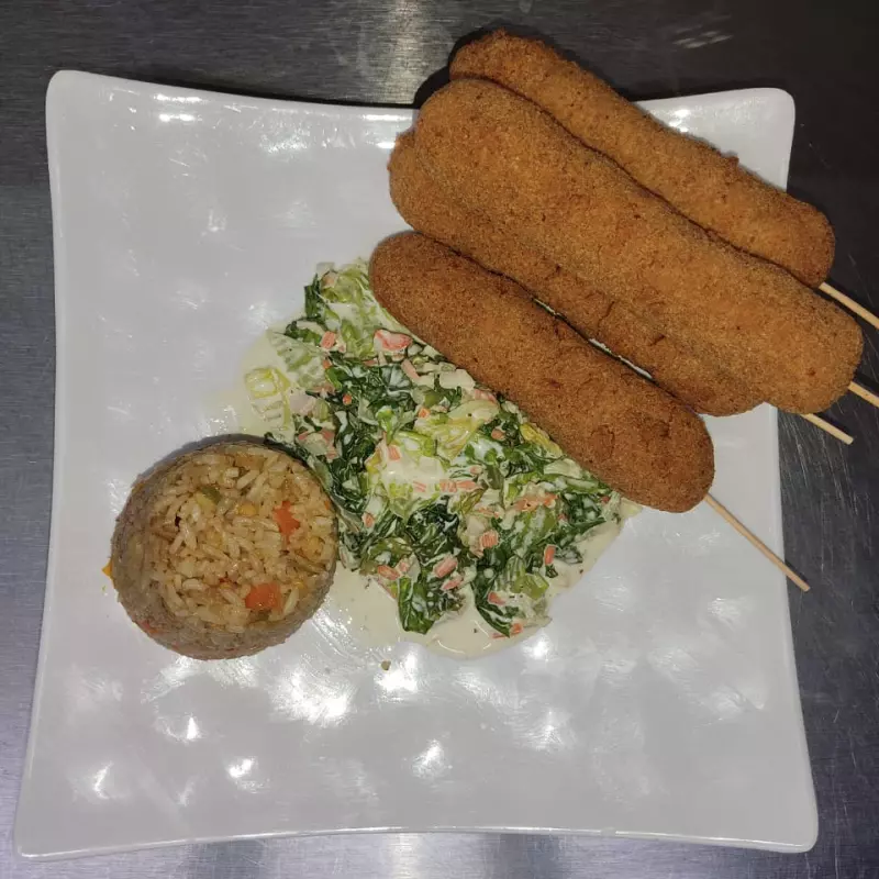 BROCHETA DE QUESOS DE 3 PZAS