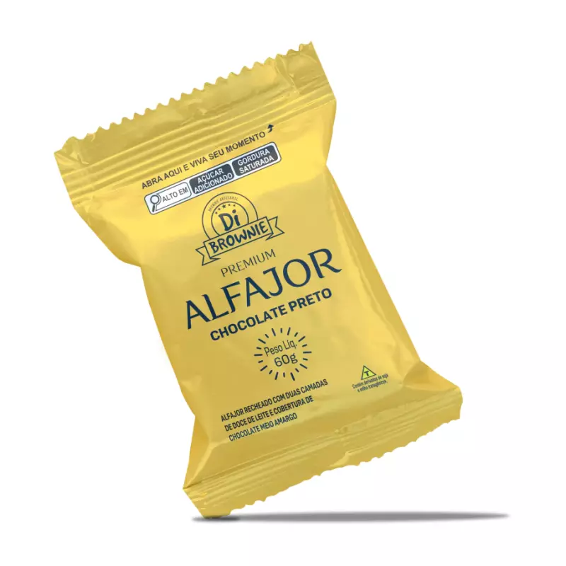 Alfajor Chocolate Preto Di Brownie