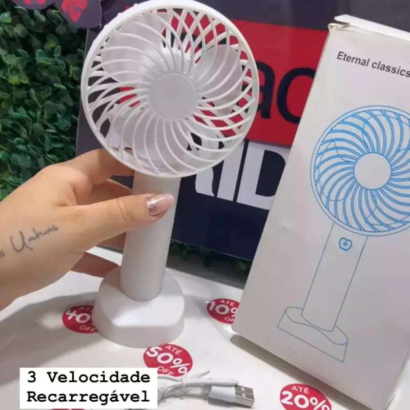 Ventilador Portátil Branco