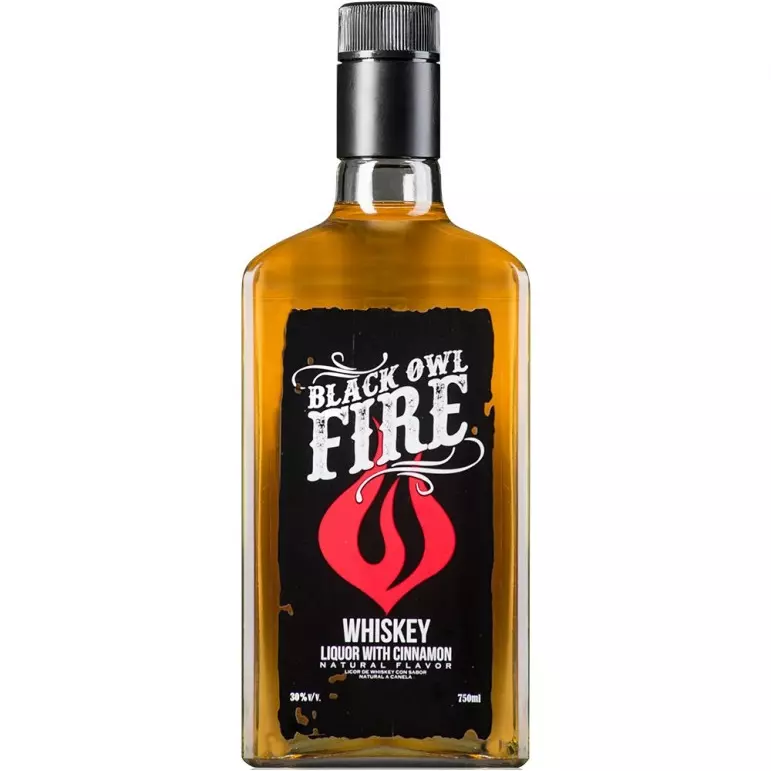 WHISKY BLACK OWL FIRE 750ML
