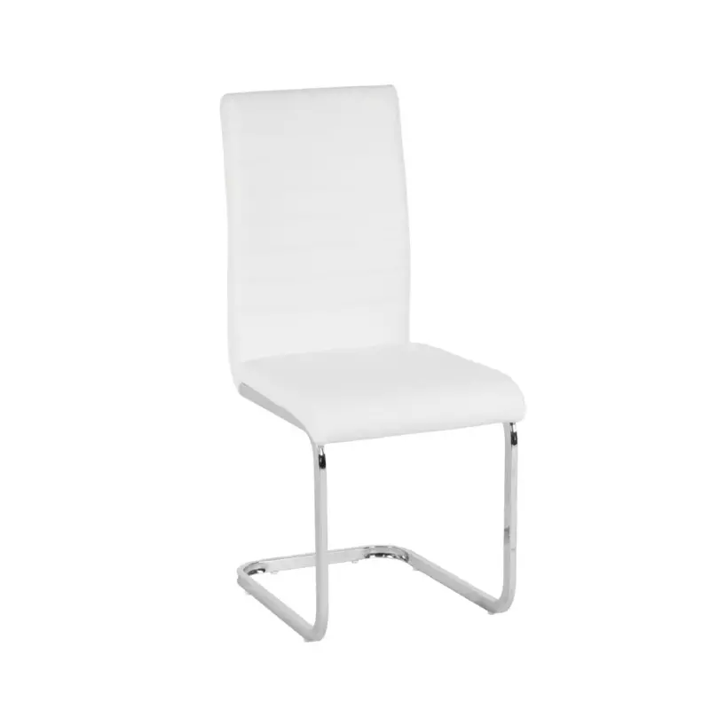 Pack x 4 Silla Luo Eco-cuero Blanco