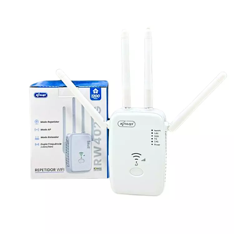 REPETIDOR WIFI KNUP DUAL BAND 1200MB
