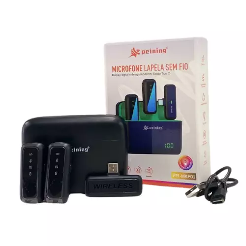 MICROFONE LAPELA TIPO-C PEI-MKF01