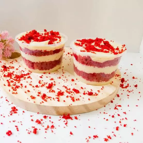 Bolo de pote red velvet