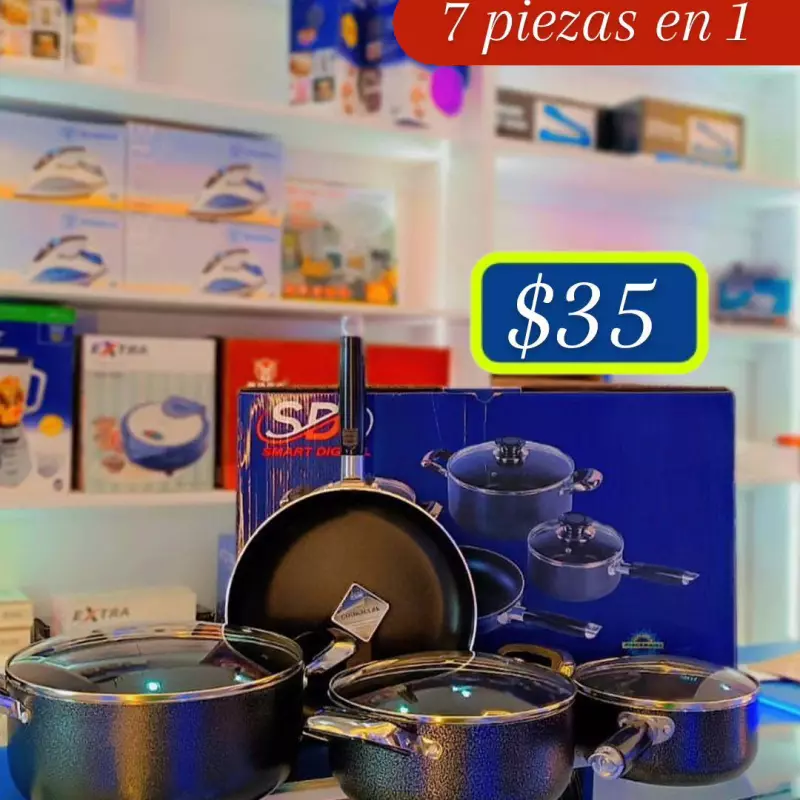 Juego de ollas y sartén