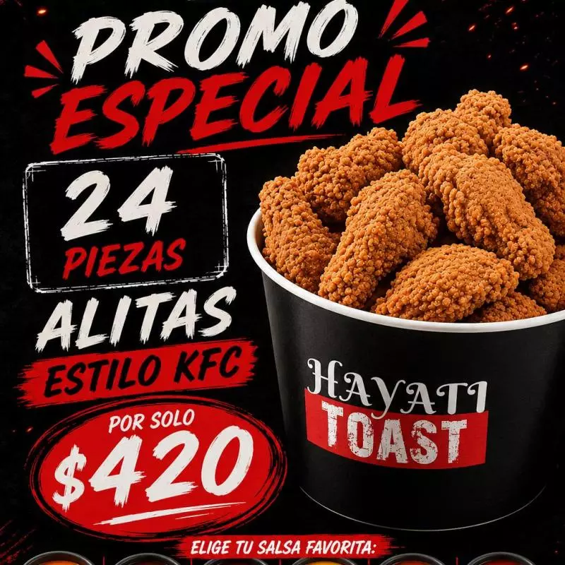 Cubeta Alitas KFC 24pz