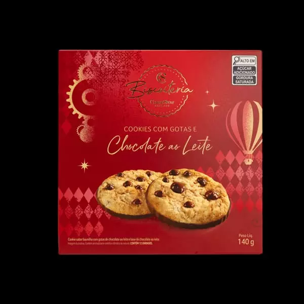 Cookies de Natal com Gotas ao Leite