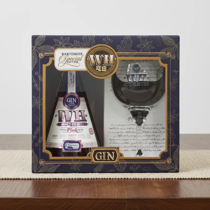 Kit com um Gin WH48 Pink 750ml