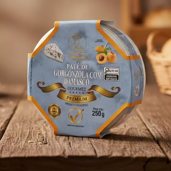 Patê de Gorgonzola com Damasco