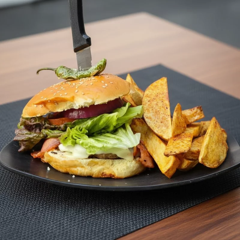 BURGER POLLO A LA PLANCHA