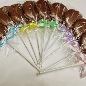 Pirulito de chocolate simples