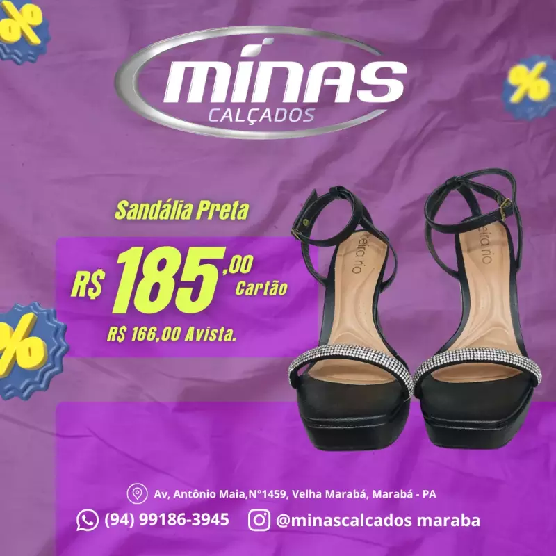 Sandália Preta RF:8500103