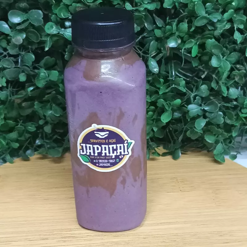 Açaí natural batido com Nutella
