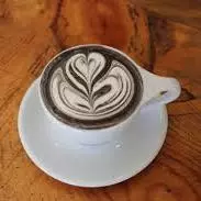 Charcoal mocha latte
