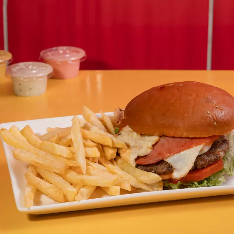 Krusty Normal con Jamón y Huevo S/p