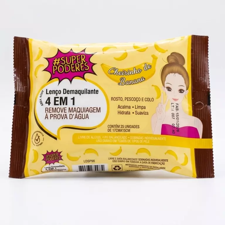Lenço Demaquilante  banana