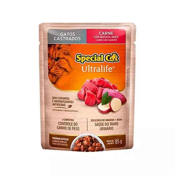Special Cat S. Castrados Carne 85g