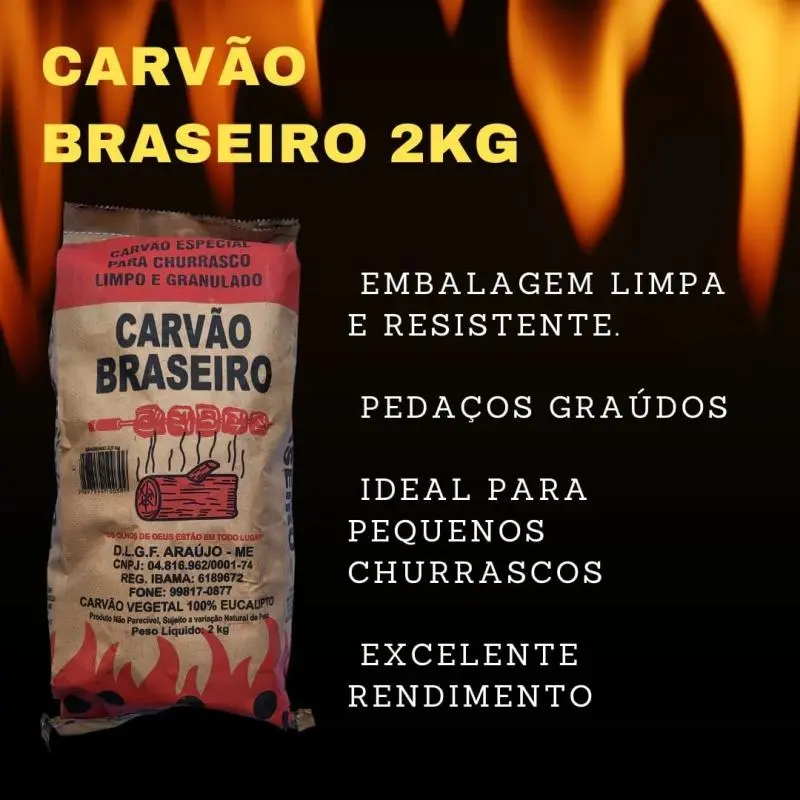 Carvão churrasco