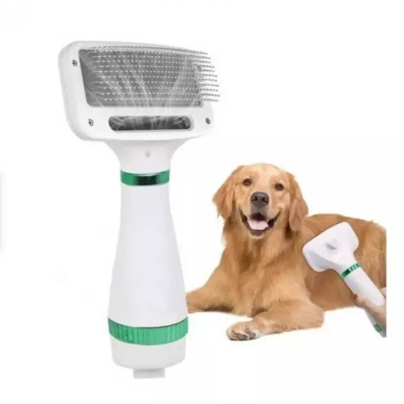 🐶CEPILLO SECADOR DE MASCOTA 2EN1🐱