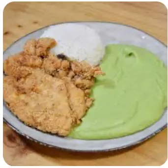 Puré de espinaca con Pollo parriller