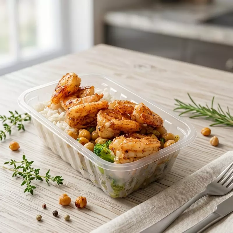 Mounjaro camarão salada grão de bico