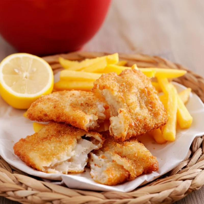 Filé de PIRAMUTABA Empanado c/Fritas