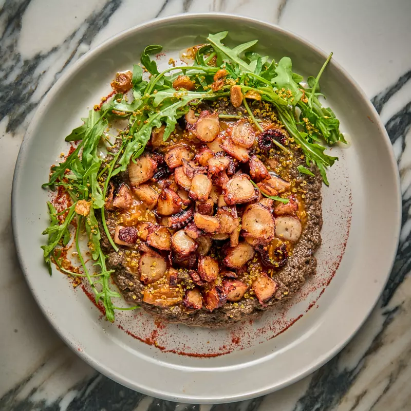 PULPO AL VACÍO ROSTIZADO