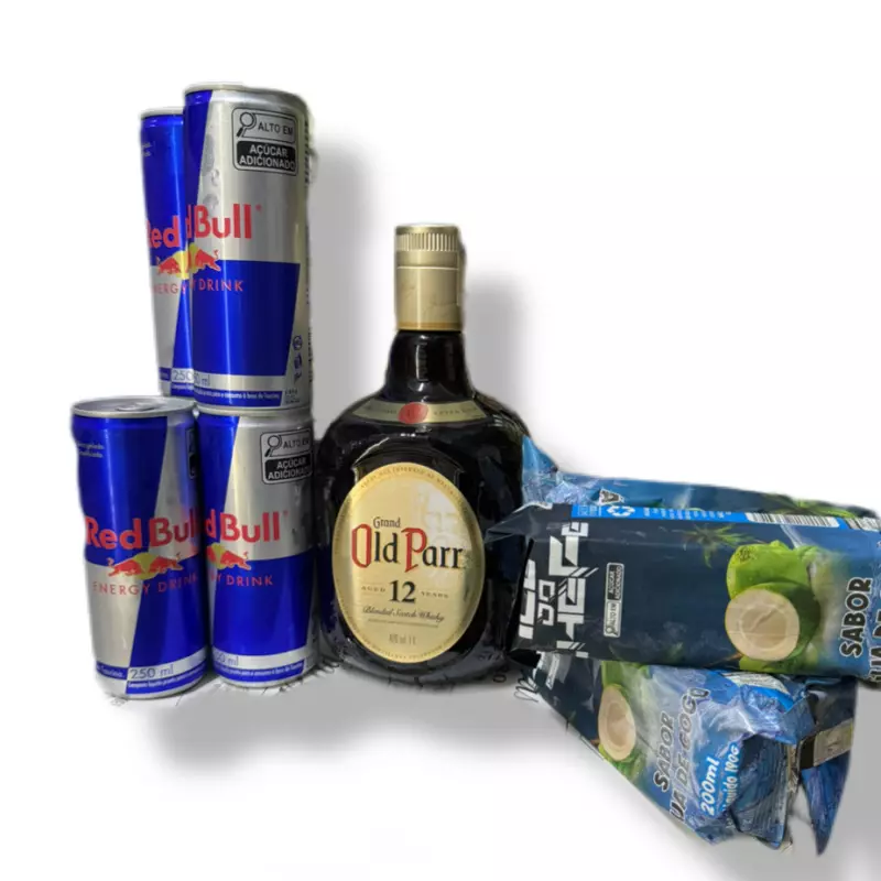 COMBO OLD PARR + RED BULL +GELO