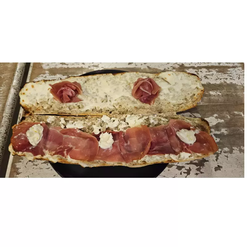 jamon serrano x2 con queso crema