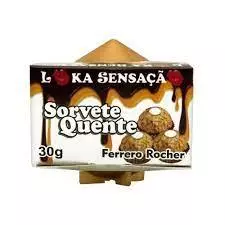 VELA COMESTÍVEL SORVETE QUENTE FERRERO ROCHER