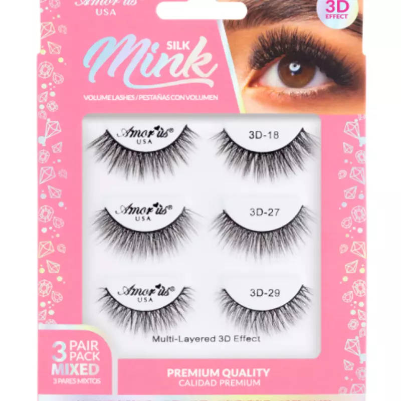 Silk mink 3 pair 3D3P-MIX-2