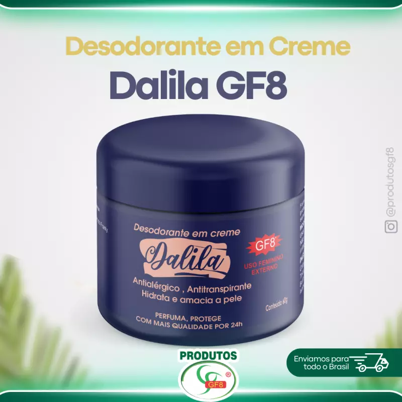 Desodorante em Creme Dalila GF8