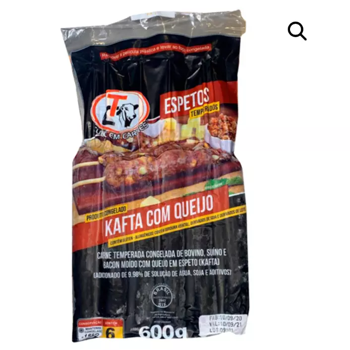 ESPETINHO DE KAFTA C/ QUEIJO