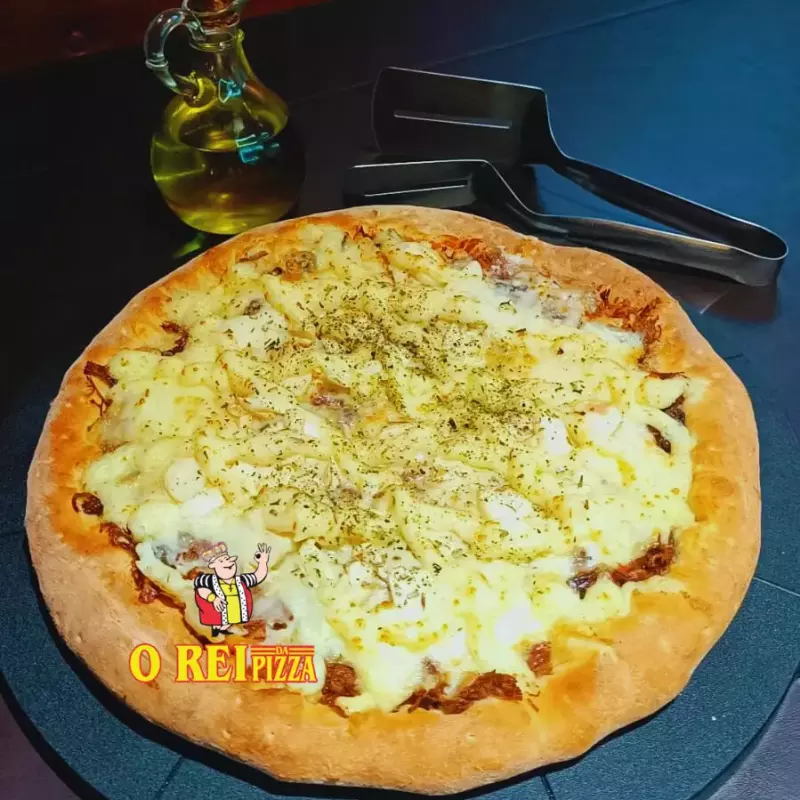 Pizza de Carne, 4Queijos e Champigno