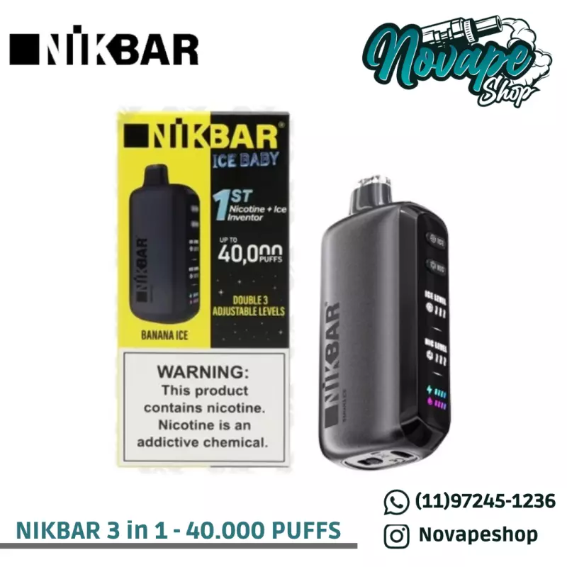 Nikbar 3 in 1 40K - 40.000 Puffs