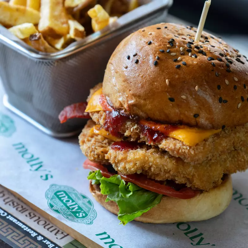 Crispy Chicken & Bacon Burger