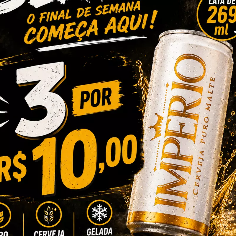 Combo império 3 por R$10,00