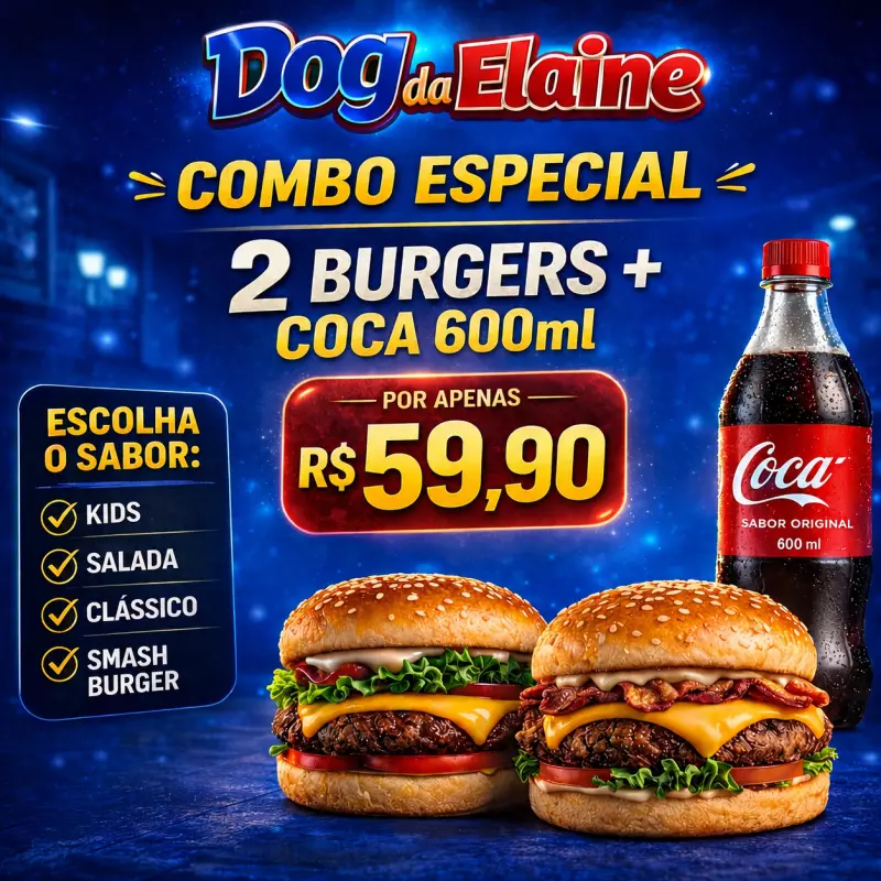 2 BURGERS + 600ML