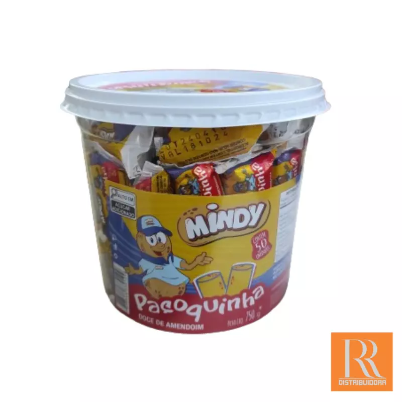 Paçoca Rolha Embrulhada 750g - Mindy