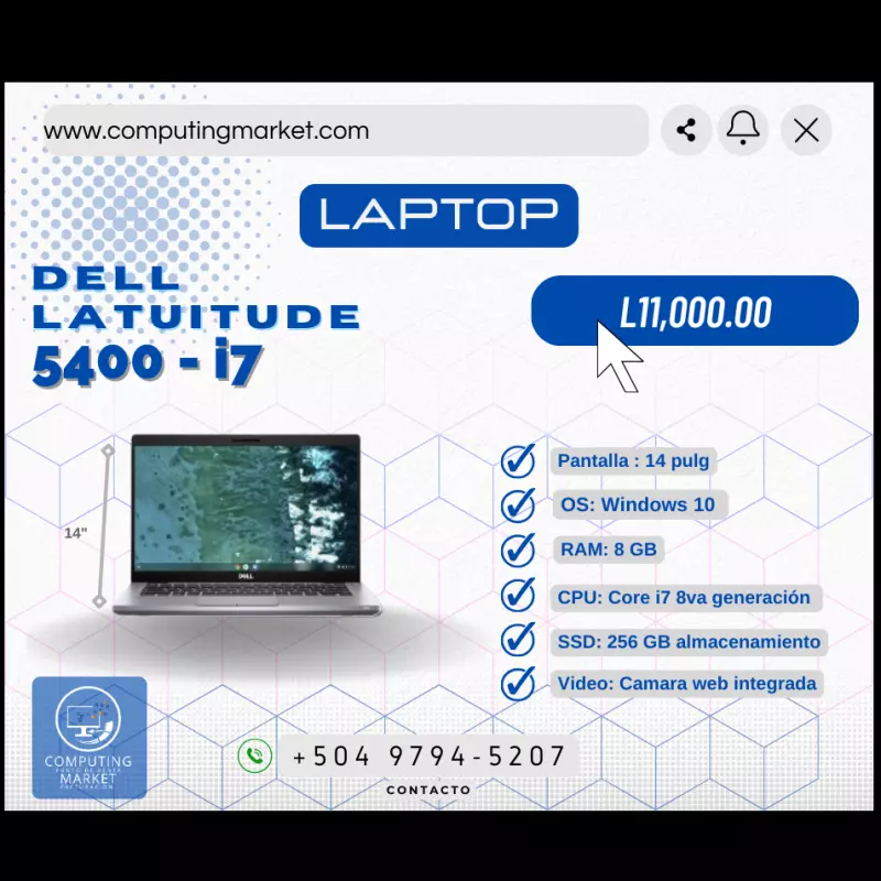 Laptop Dell Latitude 5400 - i7