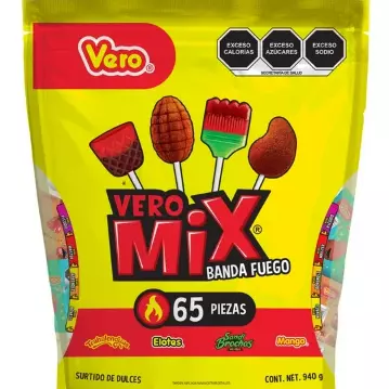 Bolsa de paletas Vero Mix Fuego c/65