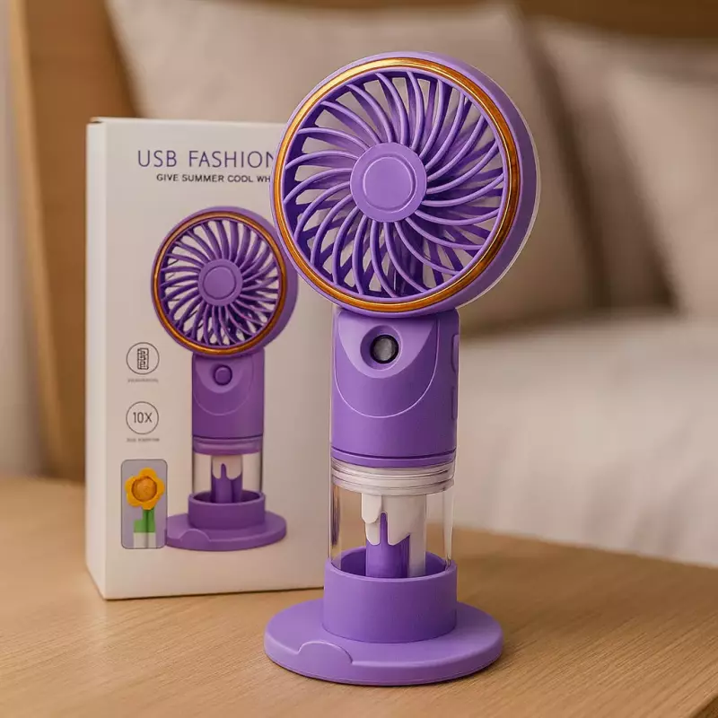 MINI VENTILADOR + HUMIDIFICADOR GIRL