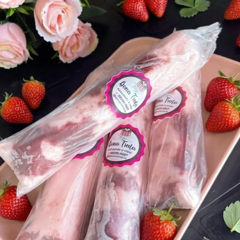 Morango com geleia de morango