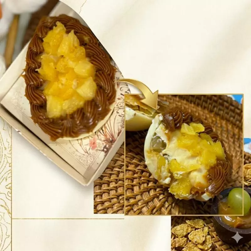 Ovo de Colher Abacaxi c/ Doce Leite