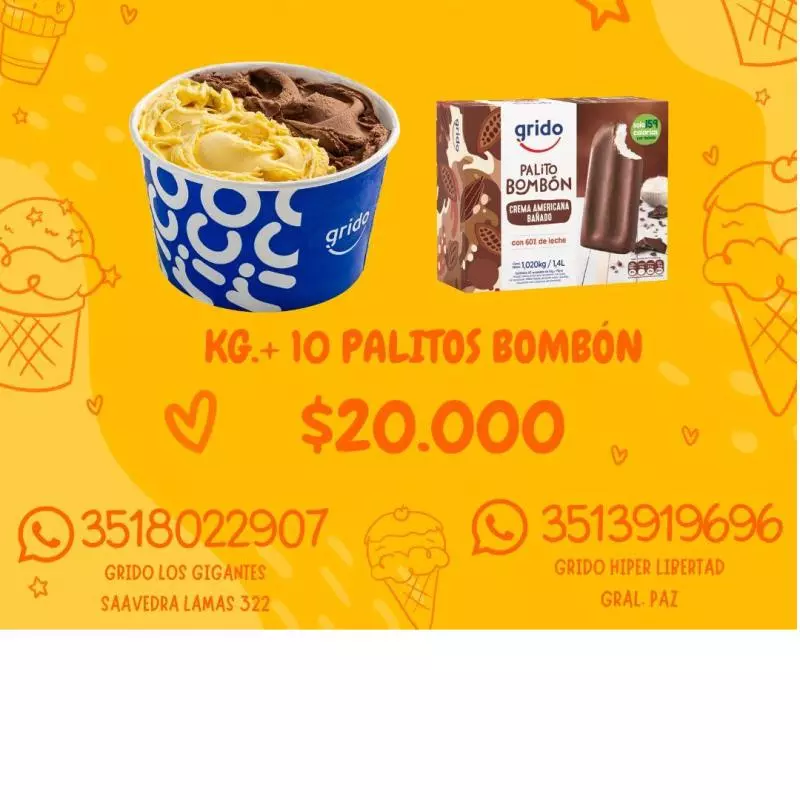 KILO + 10 PALITOS BOMBON