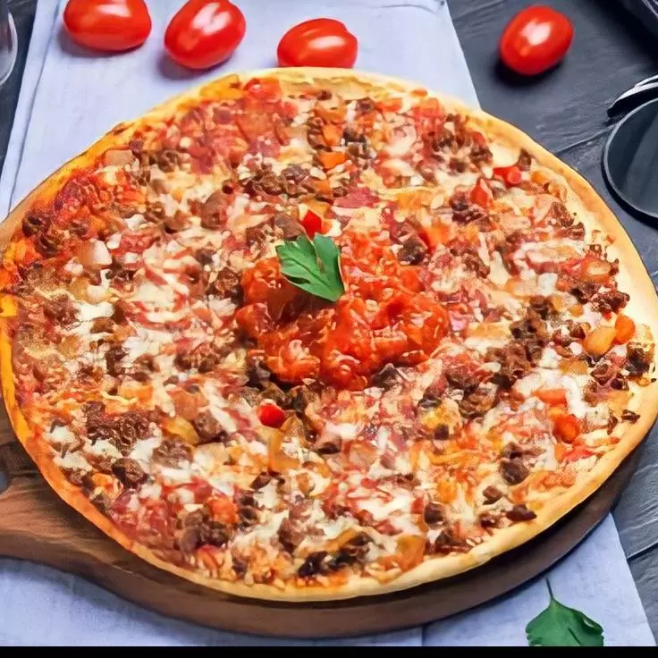 Pizza Tocineta y ciruela